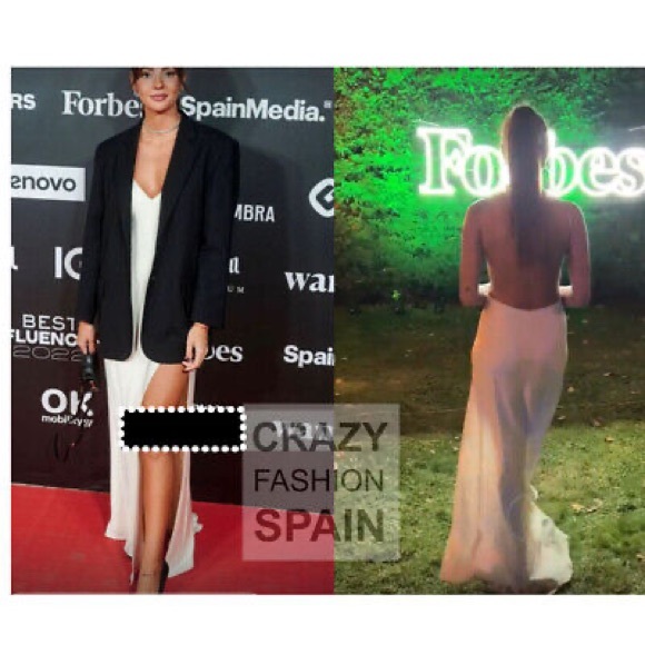 ZARA X KAIA GERBER Satin Effect Slit Backless Gown Maxi Dress - Picture 15 of 17